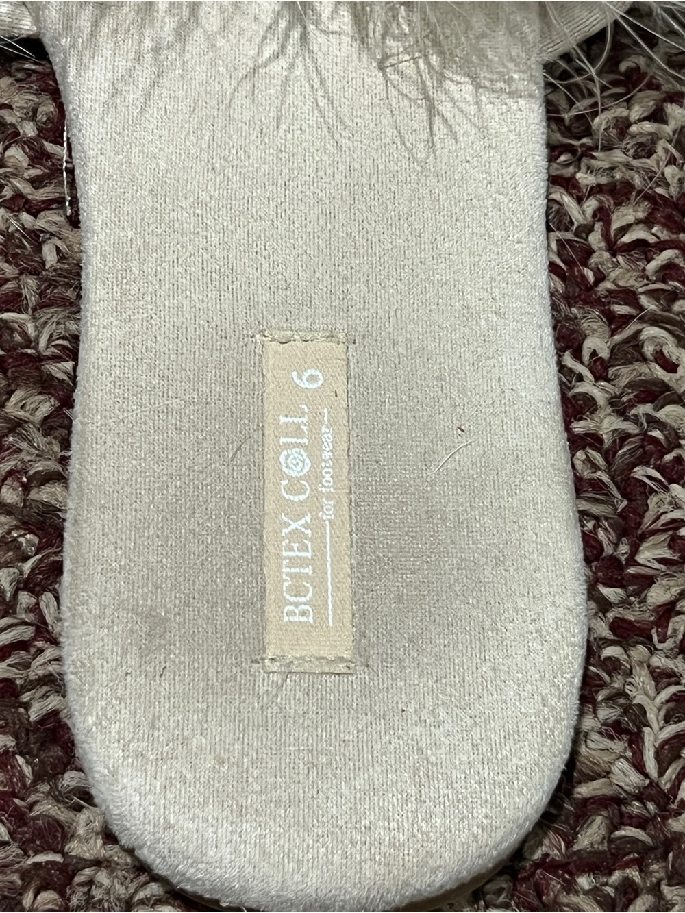Plush Feather Slide Sandals in Blush - Picture 5 of 6